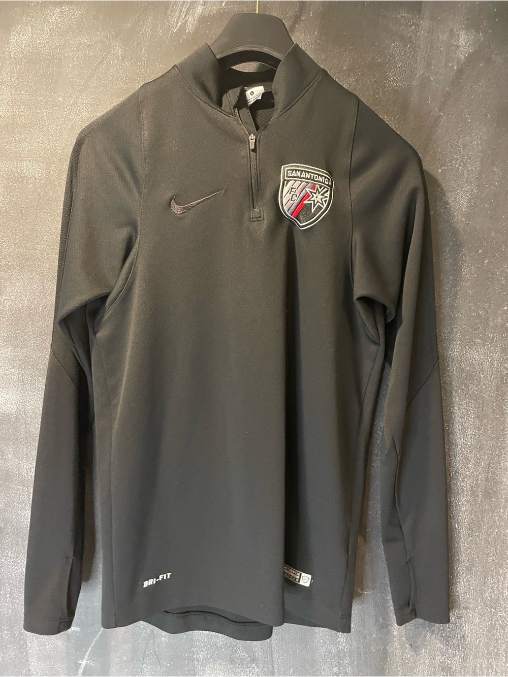 Nike Dri-FIT San Antonio FC 1/4 Zip Pullover Women’s Small Thumbholes